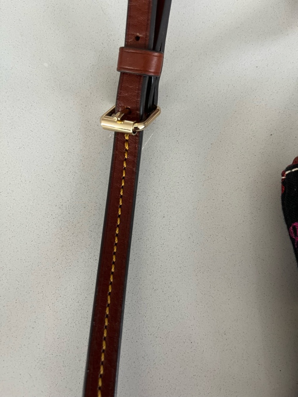 Dooney & Bourke Rainbow Monogram Crossbody Bag Black Canvas Y2K - Picture 5 of 10